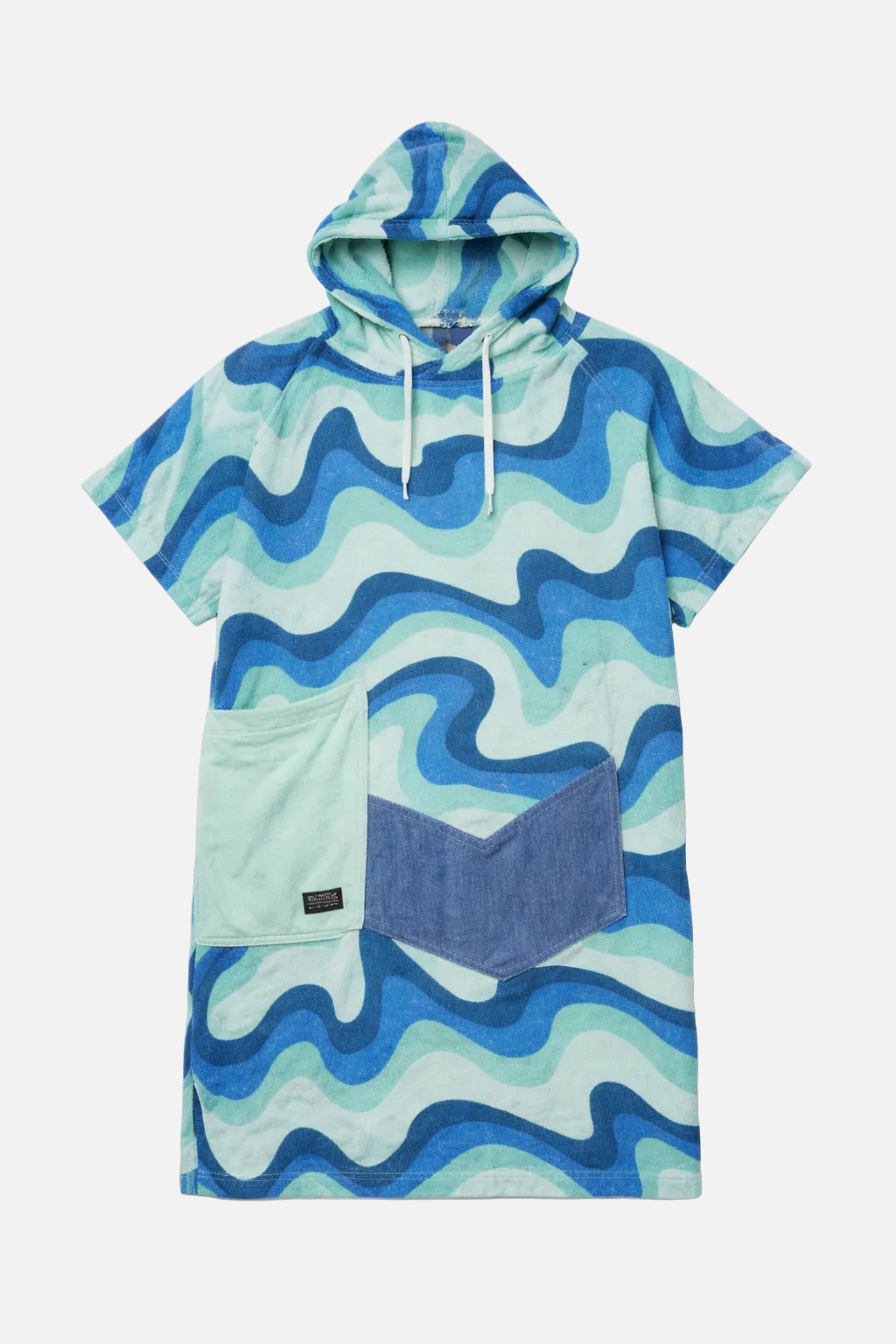 Beach Crew V Poncho Berlin Blue