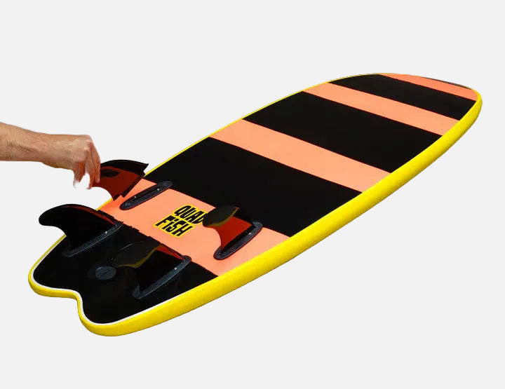 Vision Surfboard Hand Shape Quad Fish Cyan