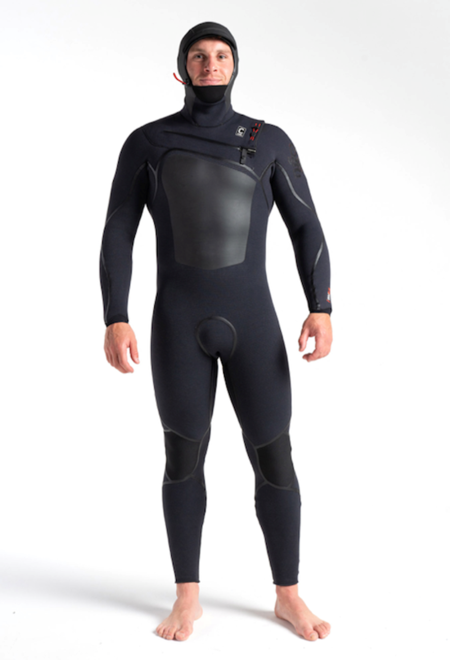 C-SKINS WIRED+ 6/5 HOODED SCHWARZ