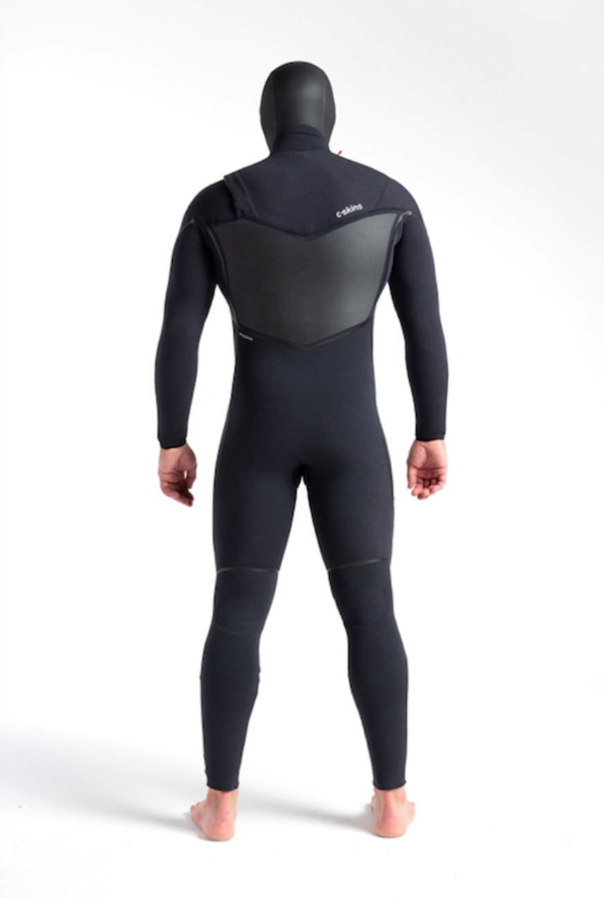 C-SKINS WIRED+ 6/5 HOODED SCHWARZ