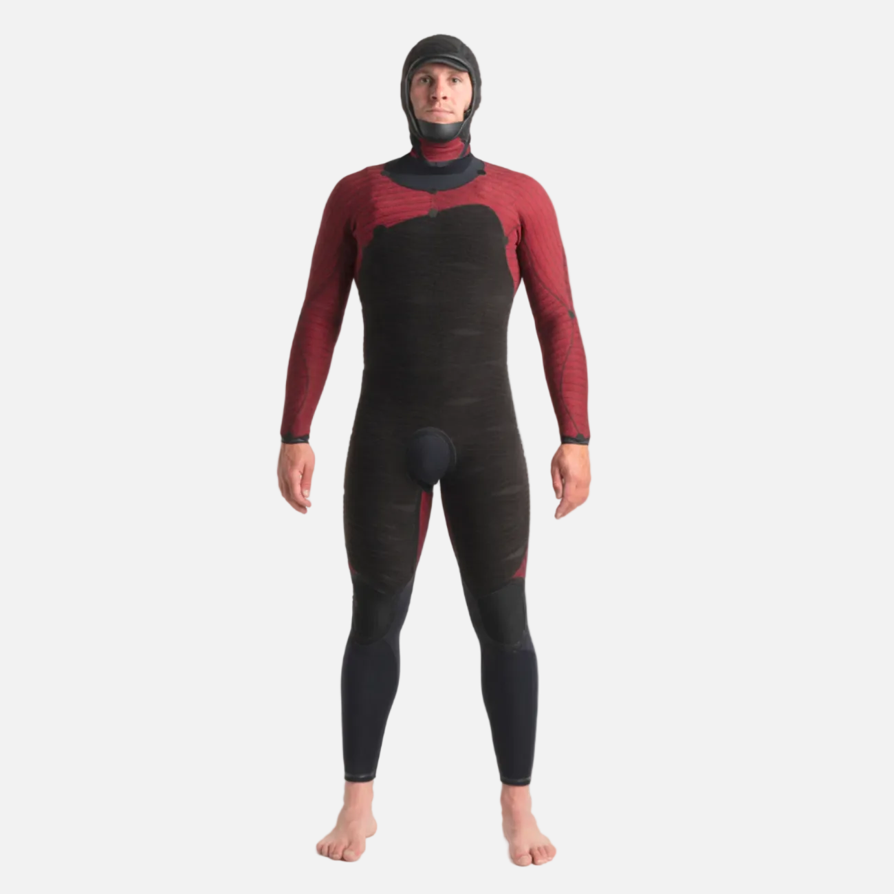 C-SKINS WIRED+ 6/5 HOODED SCHWARZ