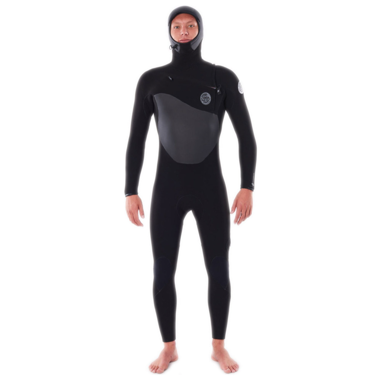 RIPCURL FBOMB 64 HOODED C/ZIP BLACK