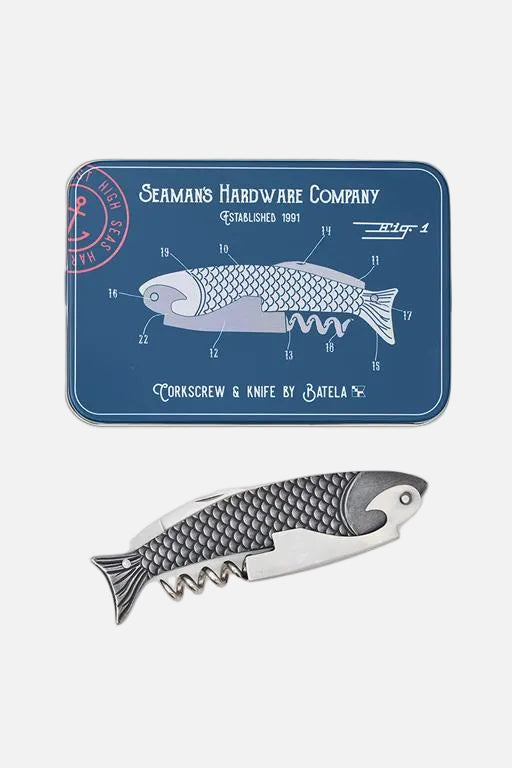 Corkscrew And Fish Pocket Knife