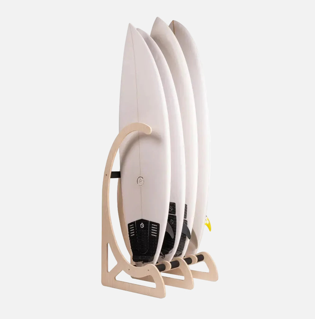SurfLogic Wooden Free Standing Surfboard Rack