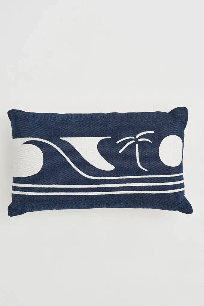 Surfing' cotton cushion