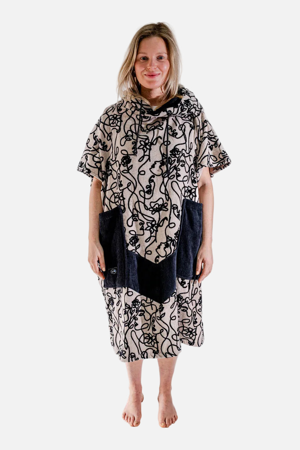 All-In Beach Crew V Poncho Oneline